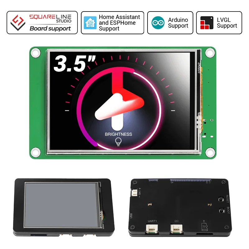 Imagem -02 - Tela Sensível ao Toque Resistiva Pico Tft Lcd Display Rp2040 3.5 Módulo Hmi 480x320 Suporta c c c ++ Micropython Lvgl