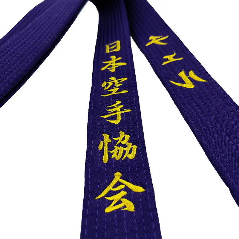 Embroidery JAPAN KARATE ASSOCIATION (JKA) in Japanese Color BeltS,Martial Arts Belt Rankings and Testing Requirements wide 4cm