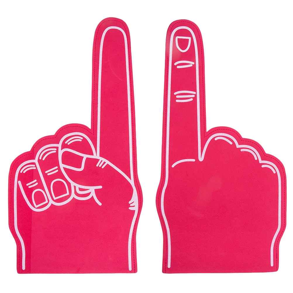 2 Pcs Finger Cots Foam Fingers for Sports Pointer Cheerleading Props Party Favors Supply