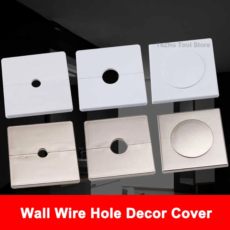 Separable Plastic Wall Wire Hole Decor Cover Junction BOX Outlet Cable Protector Vents Decor Cap Pipe Plug Decor Covers