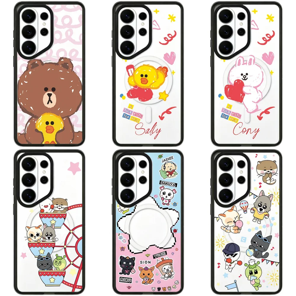 6060440 Acrylic Magnetic Case: Compatible with Samsung Galaxy S23 U S24U S25 S26 Ultra S25+ S26 Plus Shell
