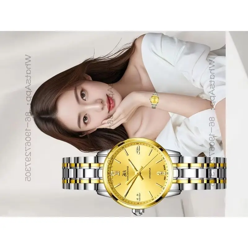 256565 Time Island Watch 1 Store Shanghai Sapphire Mirror Luminous Waterproof Transparent Automatic Mechanical Women's Watch
