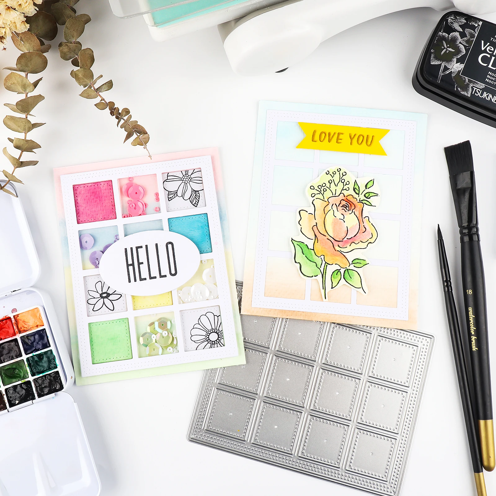 

1Pc Metal Cutting Dies Dotted Square Frame Mould Knife for Diy Scrapbooking Album Paper Card Making Template Stitched Frame