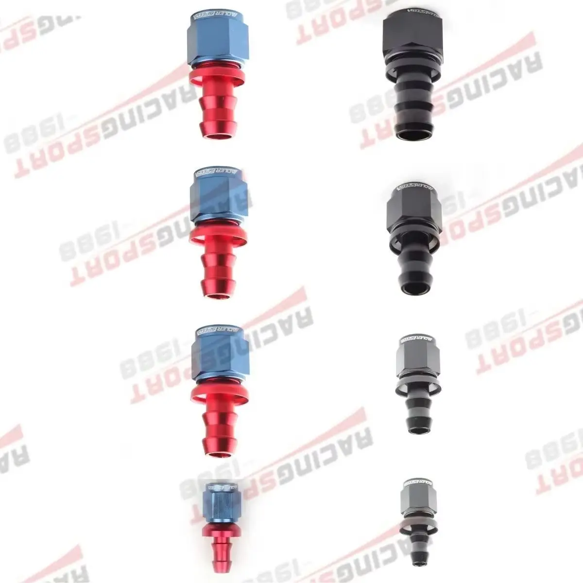 

Универсальный прямой 0 ° Ступень AN4 AN6 AN8 AN10 AN12 AN16 Фитинг/адаптер конца шланга масляного топлива, черный