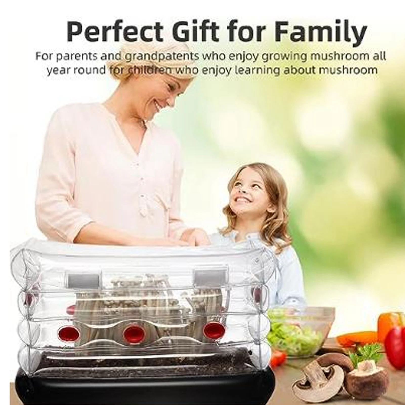 Mushroom Grow Kit Mushroom Monotub Kit Home Inflatable Mushroom Grow Kit Portable Inflatable Mushroom Nursery Ventilator