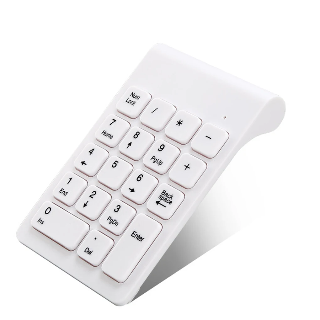 USB Wireless 18 Keys Keyboard Number Digital Numpad Battery Powered for Laptop Accounting Notebook Computer Desktop