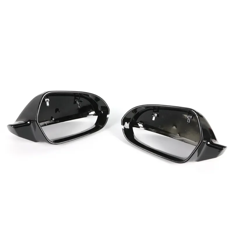 for Audi A6 S6 RS6 C7 C7.5 4G Carbon Fiber Pattern Glossy Black Water Transfer Rearview Mirror Cover Case Replacement view 5