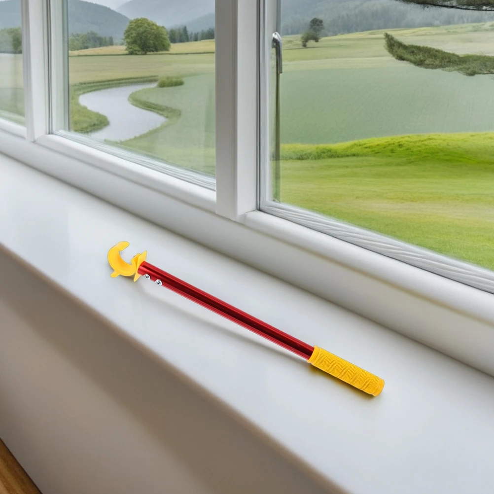 

2 Pcs Window Artifact Curtains Opener Roller Blinds Awning Rod Openers Cordless Tie Wand Replacement for