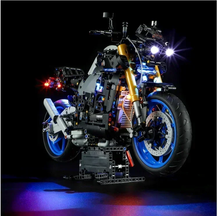 In magazzino 42159 moto con illuminazione 1478 pezzi MT-10 SP mattoni tecnici Building Blocks giocattoli bambini ragazzo compleanno giocattolo regali