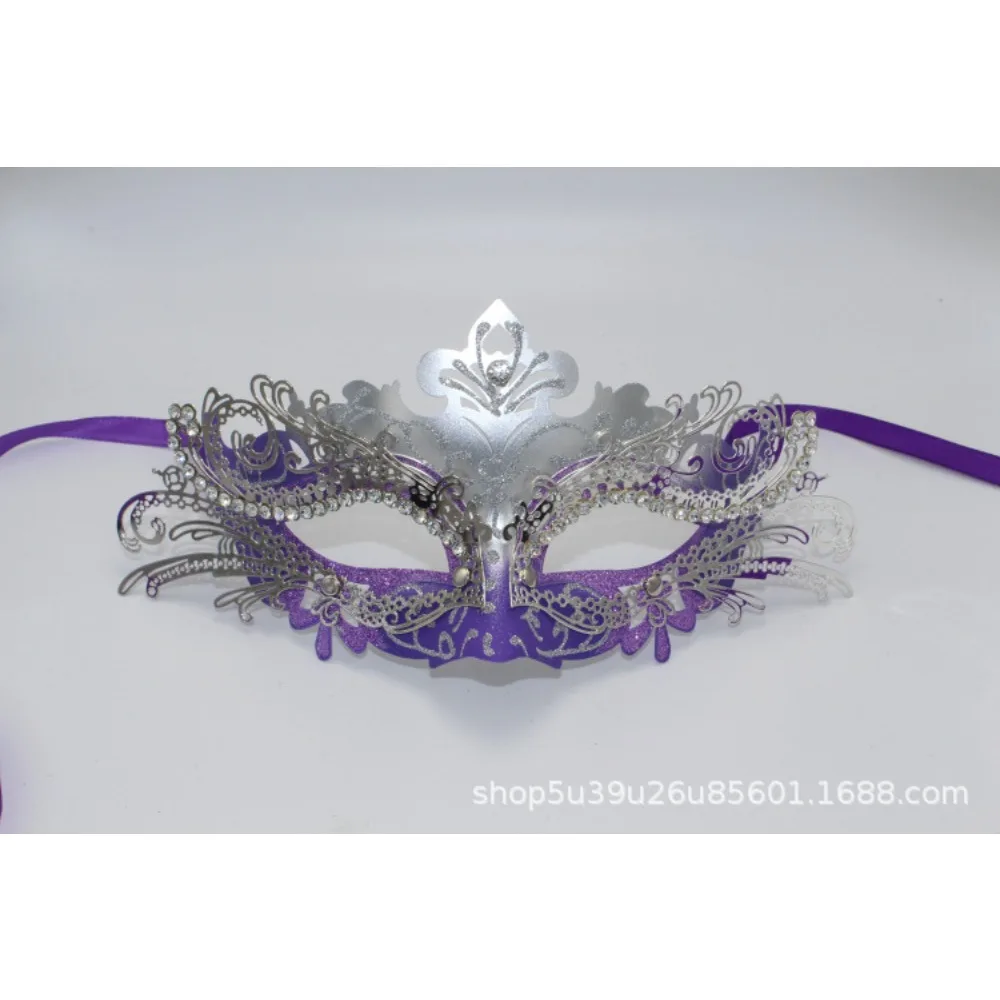 Masque de fête de luxe de Venise, masque de carnaval en métal sexuel, masque papillon en fer forgé incrusté de diamants pour hommes et femmes