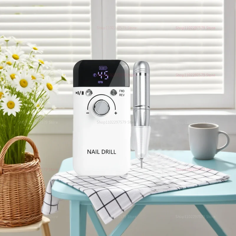 Smerigliatrice professionale per nail art, smalto per unghie, liquido per lavaggio, tampone elettrico portatile per unghie, strumento professionale per la rimozione delle unghie non caldo
