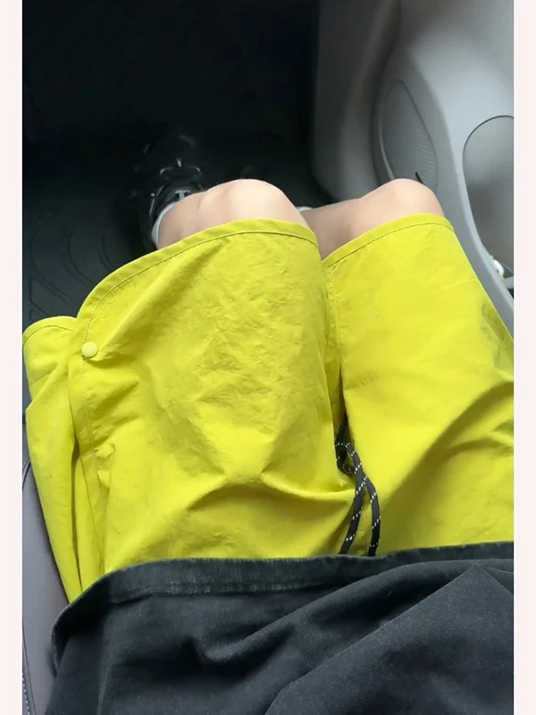 

Dopne Qui Dry Ice Silk Baskeall orts Men's Summer Outdoor Casual Breathable Five-Point Pants Loose Fit Straight Leg