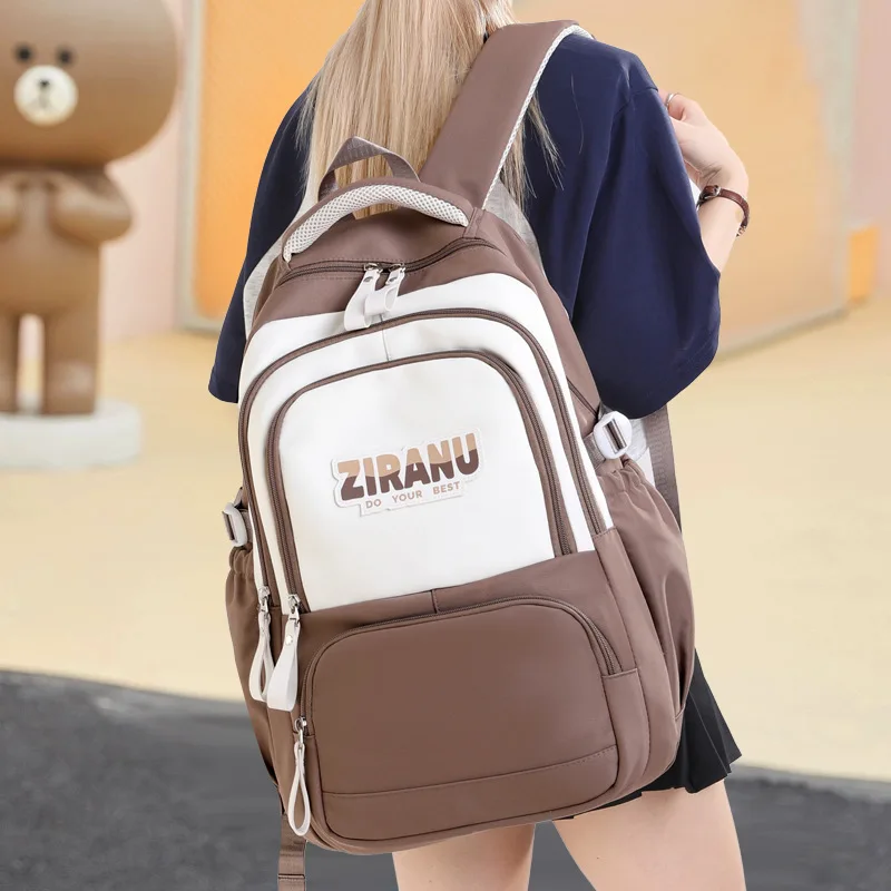 ZIRANU School Backpack for Teen Girls Laptop Bookbag Aesthetic book Bag for Elementary Middle School Student Travel Daypack