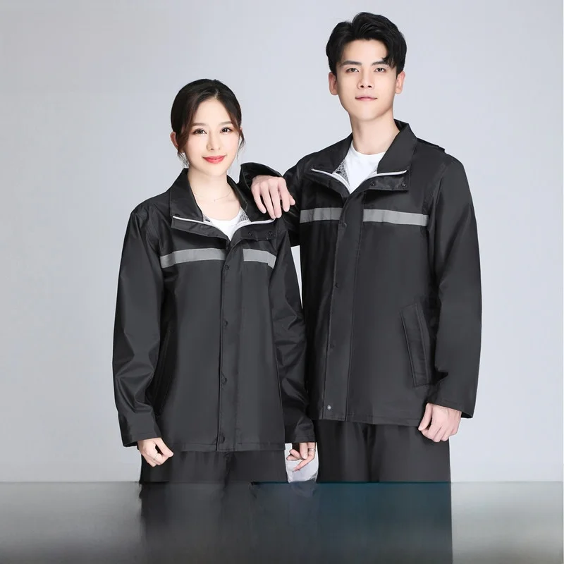 

Unisex Detachable Motorcycle Rain Suit Rain Pants Rain Coat Set for Delivery Riders Full Body Waterproof Vehicle Gear