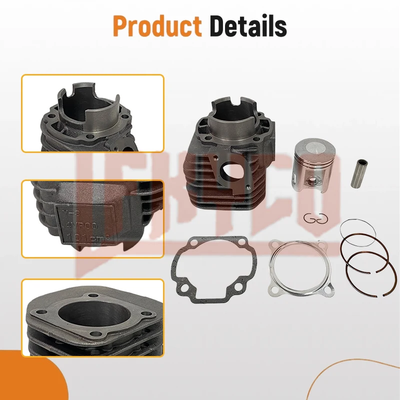 

Motorcycle 52mm Cylinder Kit For Yamaha BWS100 Aerox Zuma 100 4VP MBK Ovetto 100 AC 2T Arctic Cat 90 Bombardier DS90 Polaris 90