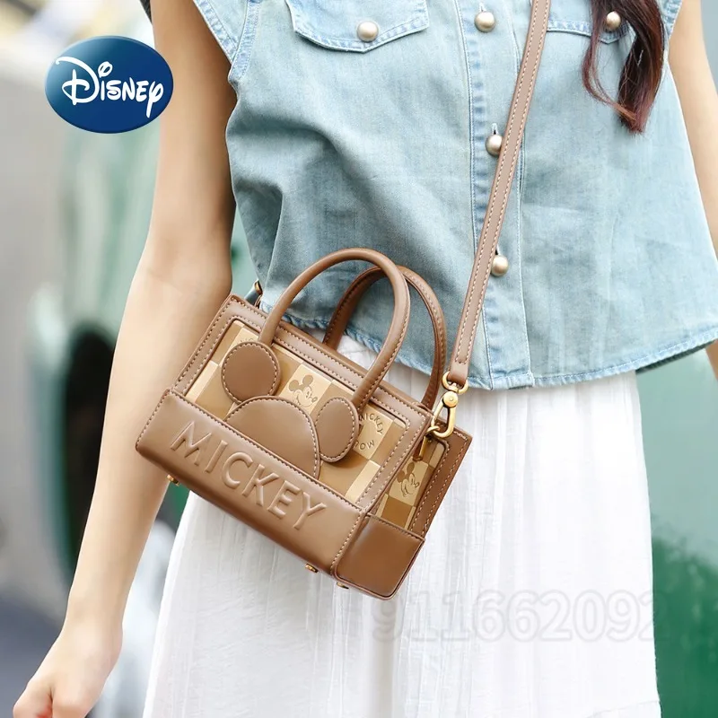 Disney Mickey New Women's Shoulder Bag Luxury Brand Original Women's Shoulder Messenger Bag Cartoon Fashion Women's Handbag