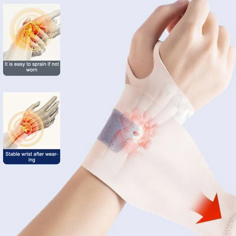 

1Pcs Adjustable Wristbands Safety Protective Wrist Support Bracer Gym Sports Wristband Carpal Protector Injury Wrap Band Strap