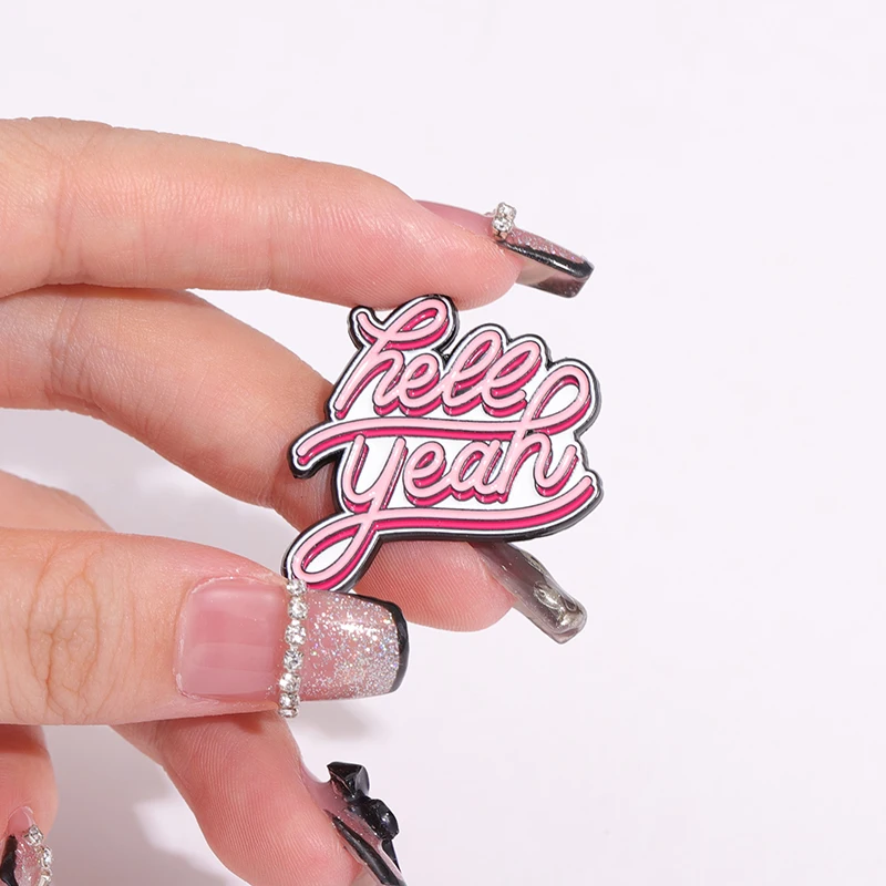Positive Inspiring Quotes Enamel Pins Be Nice Or Leave Hell Year Stressed But Blessed Brooches Backpack Hat Lapel Badge for Gift