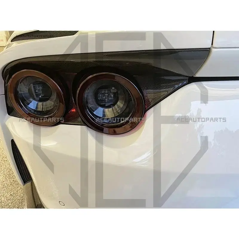 

For Ferrari 812 Taillight Cover Glossy Carbon Fiber OEM Rear Light Cap Racing Lamp Part Body Kit Trim Car Accessories