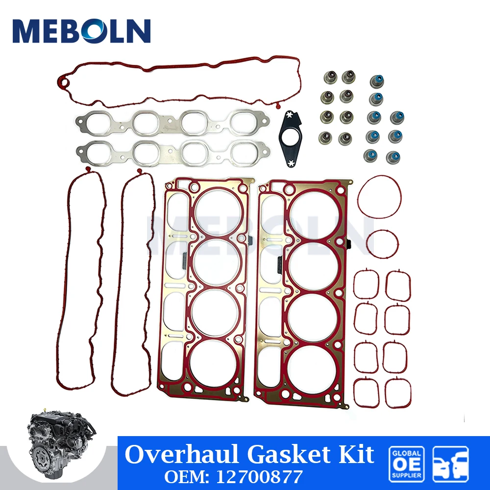 

Engine Overhaul Gasket Kit For Chevrolet GMC GM 6.2 L Car Accessories 12659260 12700877 89060398 Full Cylinder Head Gasket Set
