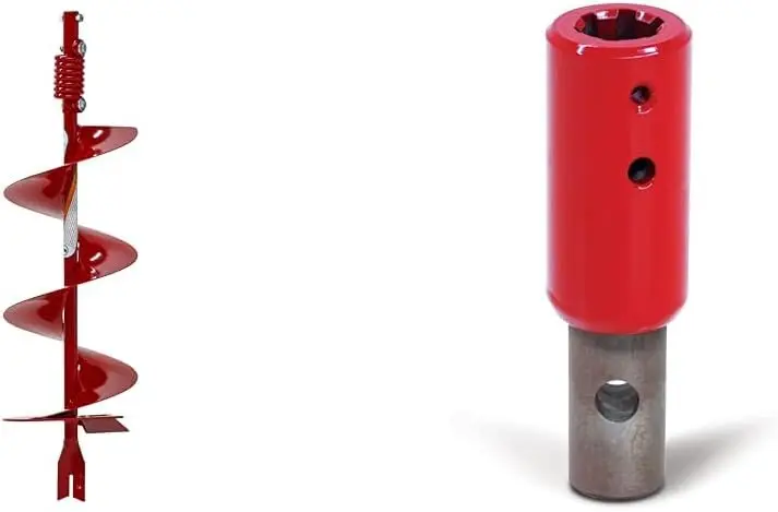10-Inch Diameter 36-Inch Long Earth Auger Bundle with Auger Adapter for Powerheads