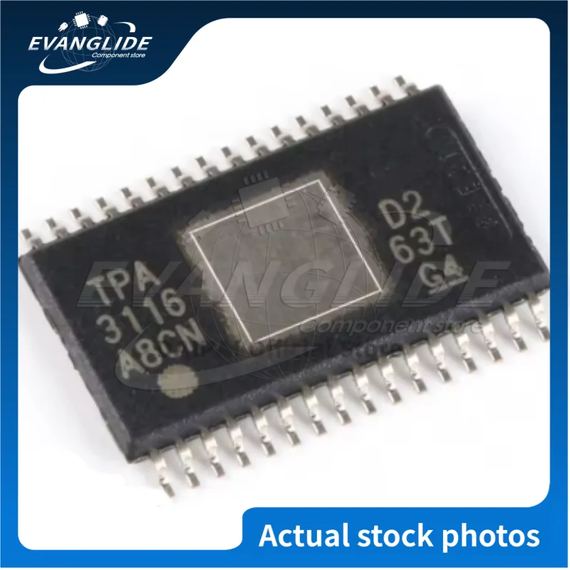 5 PCS/LOT Original & New TPA3116D2DADR TPA3116D2DAD TPA3116 TPA3156 HTSSOP32 Amplifier Chip
