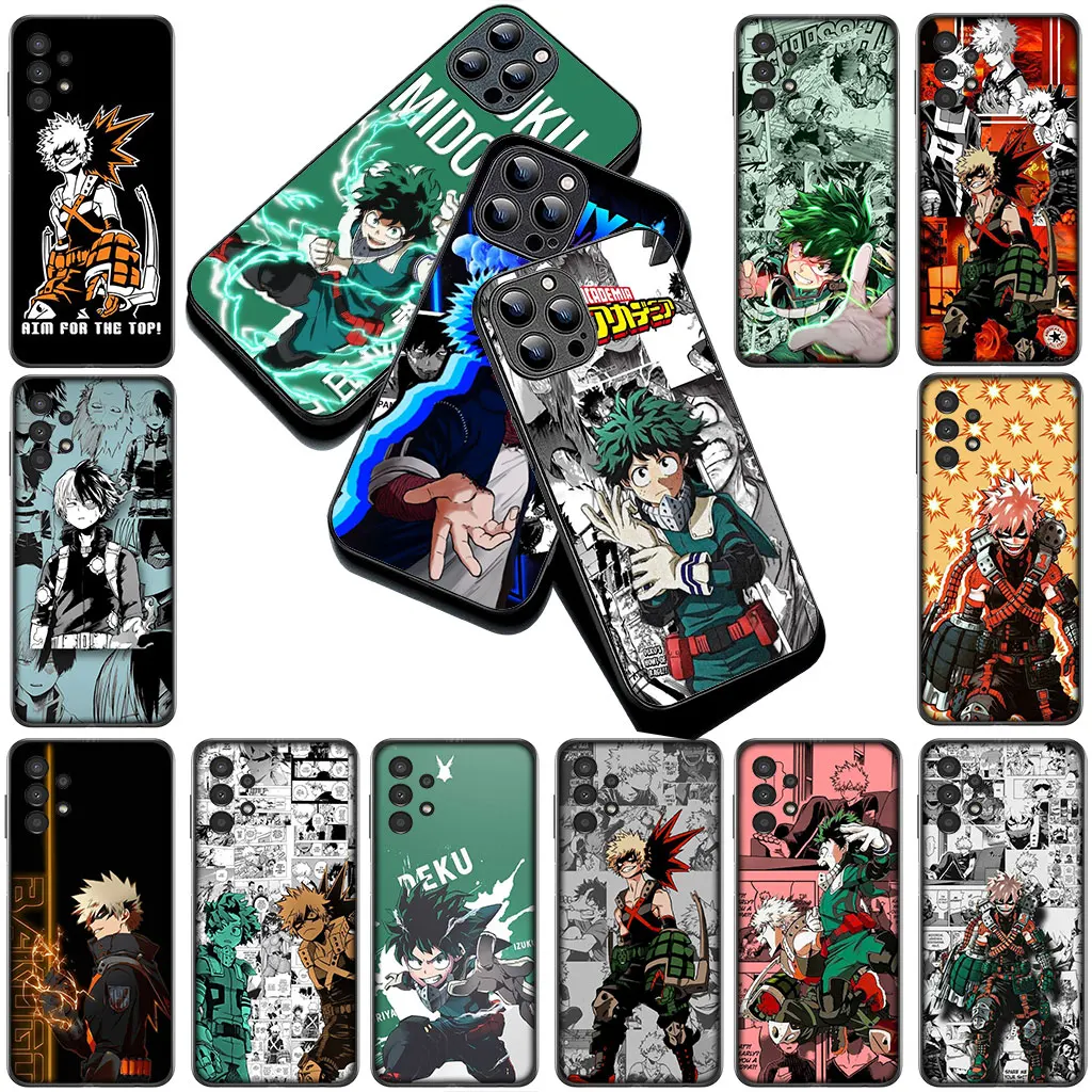 Чехол My Hero Academia Deku Bakugou Katsuki для Apple iPhone 17 Air 12 13 Pro Max Mini ProMax XR 7 + 8 Plus X Cover