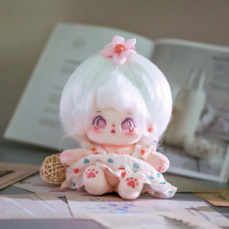 20cm Kawaii Idol Doll Anime Plush Star Dolls Stuffed Cherry Blossoms Figure Toys Cotton Baby Plushies Toys Fans Collection Gift