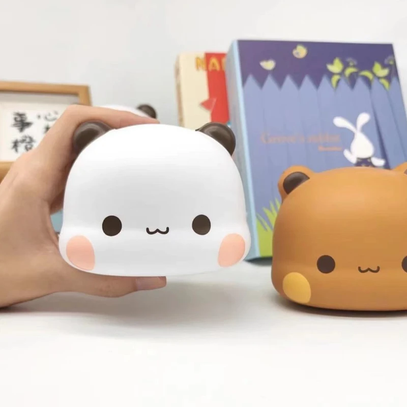 Bonito bubu dudu squeeze brinquedo de estresse kawaii forma dos desenhos animados panda alívio do estresse brinquedos recuperação rápida boneca natal/aniversário presente