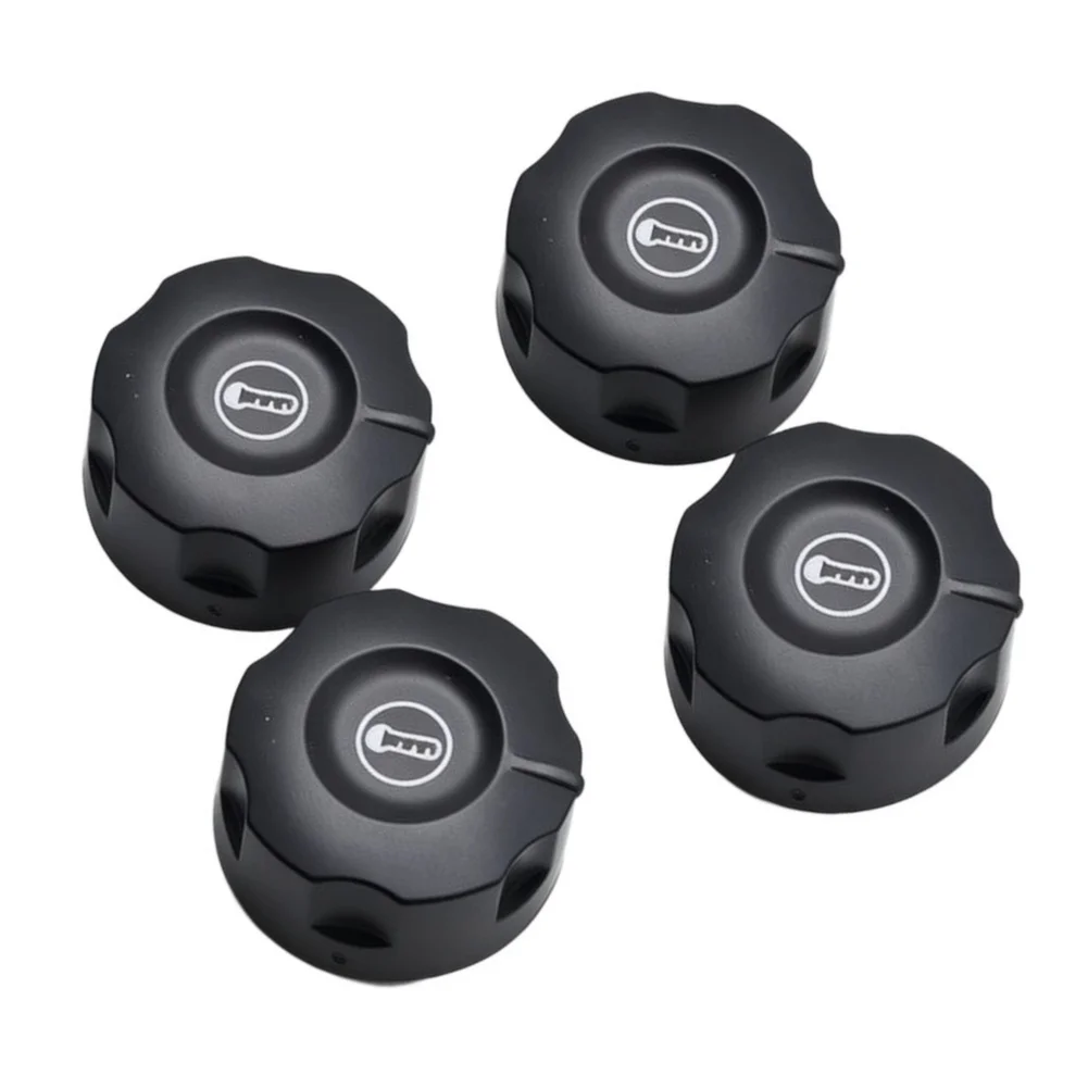 4pcs Black Plastic Thermostat Knobs for Electric Cookers Fits Deep Fryer Grill Griddle 6mm Shaft 42mm Diameter