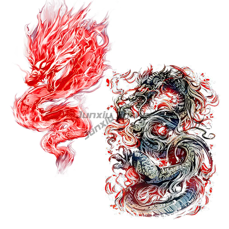 

Golden fire dragon lovely little dragon exquisite art wall stickers for home decoration Laptop Accessories sticker