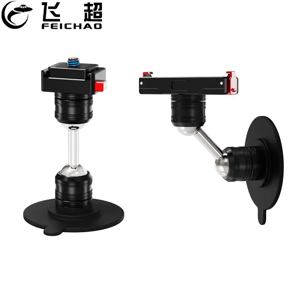 Base magnética de doble cabezal de bola giratoria 360 para GoPro 13 para DJI OSMO360 Action 3/4/5 Pro Insta360 Go3 X4 soporte para trípode de cámara de acción