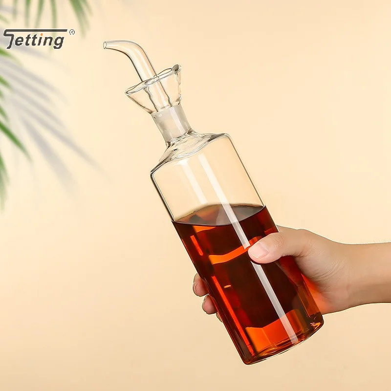 High Borosilicate Glass Oil Pot Household Leak-proof Oil & Vinegar Pots Kitchen Soy Sauce Pot Tank Seasoning Bottle