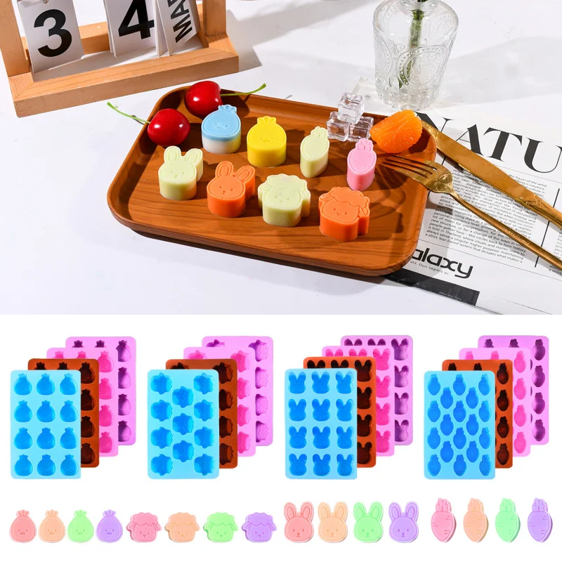 

DIY Epoxy Mold Animal Series Multiple Ice Tray Baking Silicone Moulds