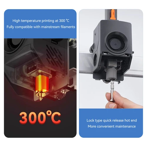 Imagen 2 del producto Boquilla para Anycubic Kobra 3 Max, extremo caliente Kobra 3 Max Combo, boquilla de intercambio rápido de acero endurecido 0,4 0,6 0,8mm, accesorios Kobra 3 Max