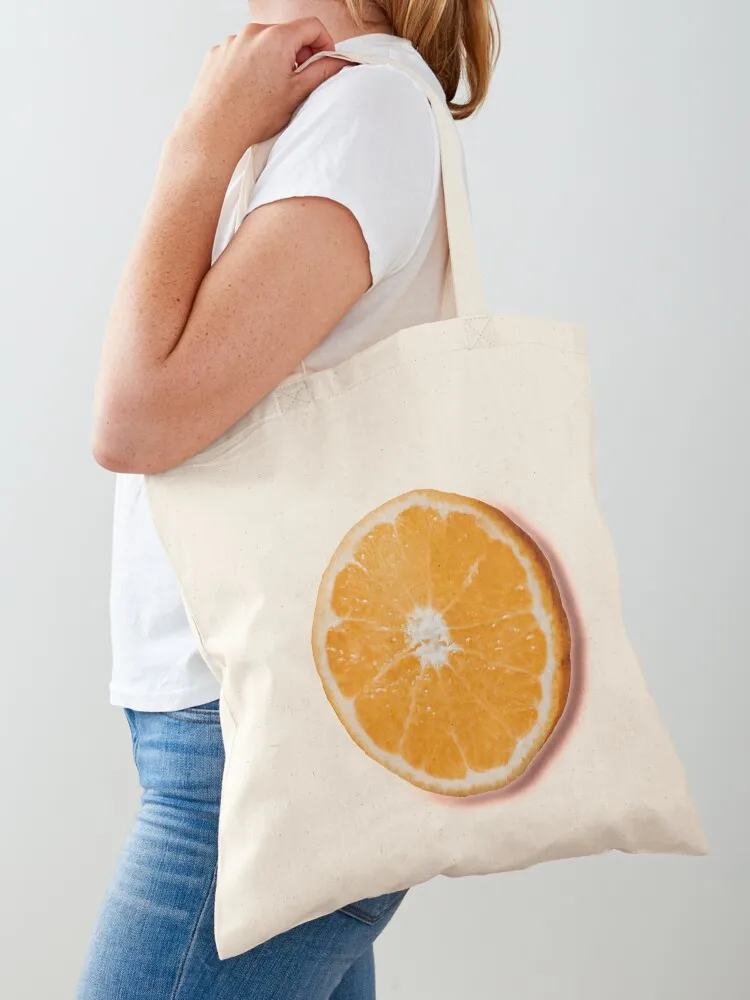 

Orange Tote Bag Fabric bag Custom bag Women's handbag Portable shopping