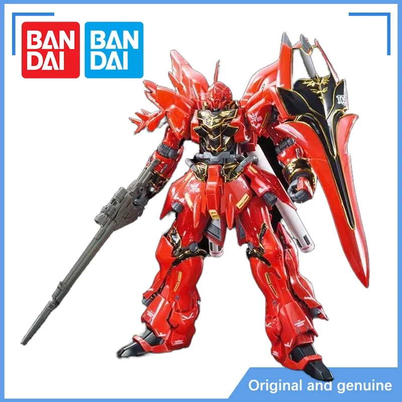 In Stock Bandai Gundam Model Kit Anime Figure RG 22 1/144 MSN-06S Sinanju Gundam   Toys Action Gunpla  Figure Gifts Collectible