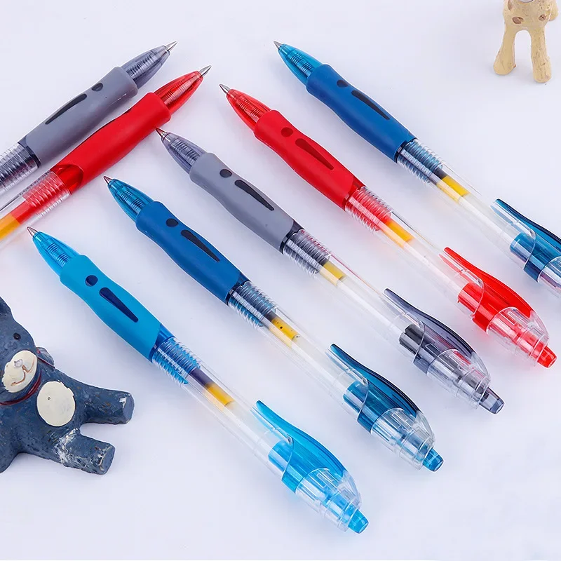 12Pcs 0.5mm Retractable Gel Pens Set Black/blue Ink Ballpoint Writing Office Business Signature Kids School Supplies Stationery