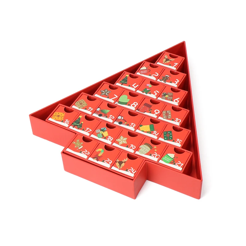 Personalizacja.Personalizacja.Xmas Eve Tree Shape Surprise Blind Candy Chocolate Box Christmas 24 Days Calendar Advent Boxes