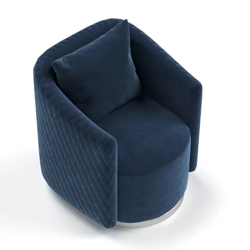 Spot single fabric sofa Nordic light luxury modern simple size apartment living room sales office reception armchair
