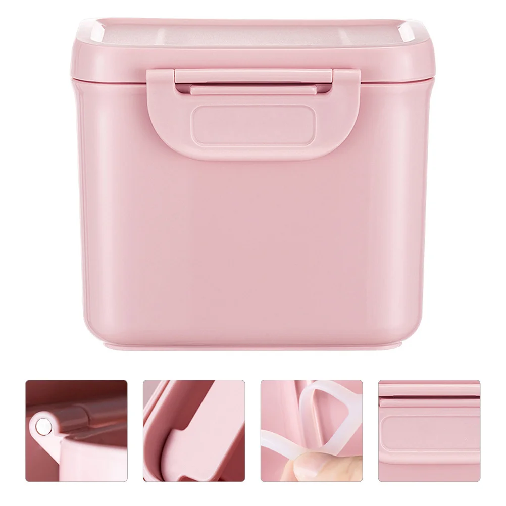 

Диспенсер для детского сухого молока, 1 шт., портативный контейнер для формул большой емкости, дорожный ящик для хранения, герметичный со скребком-ложкой