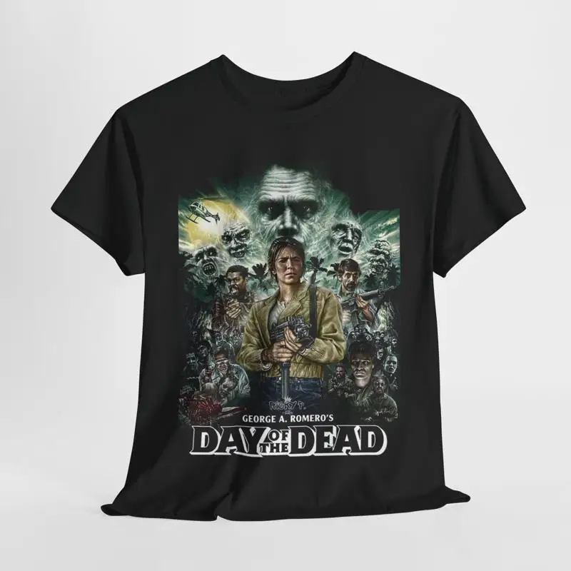 Camiseta de la película Day Of The Dead 1985, George A Romero, algodón pesado