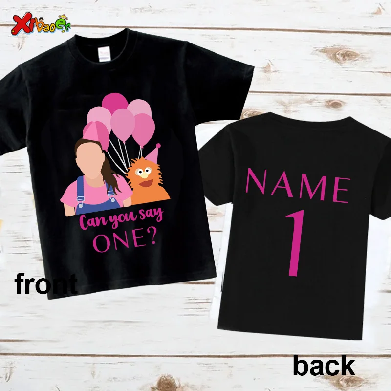 MS  RACHEL Birthday Girl Shirt KidsT Shirts Party Outfits Kids Shirts Baby Girl Clothes1st 2nd Shirt Birthday Girls Custom Name