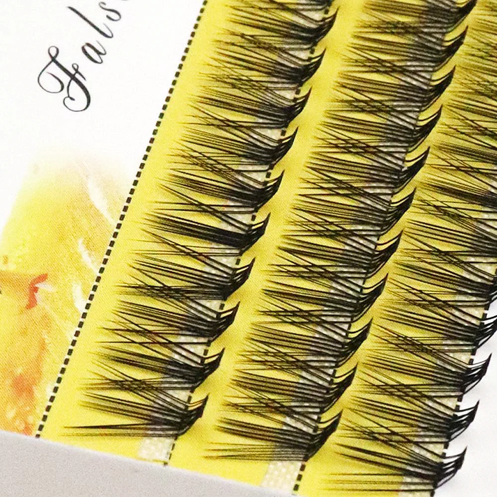 New 20D L Curl Eyelash Cluster Russia 3D Natural Individual False Eyelashes 1 Box/60 Bunches Mink Lashes Extension Makeup Tools