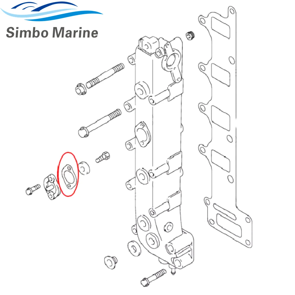 For Suzuki Marine Zinc Anode Cover Gasket 25 30 40 50 60 70 90 100 115 140 HP Outboard Exhaust 11265-87E10 11265-87E00 5030623