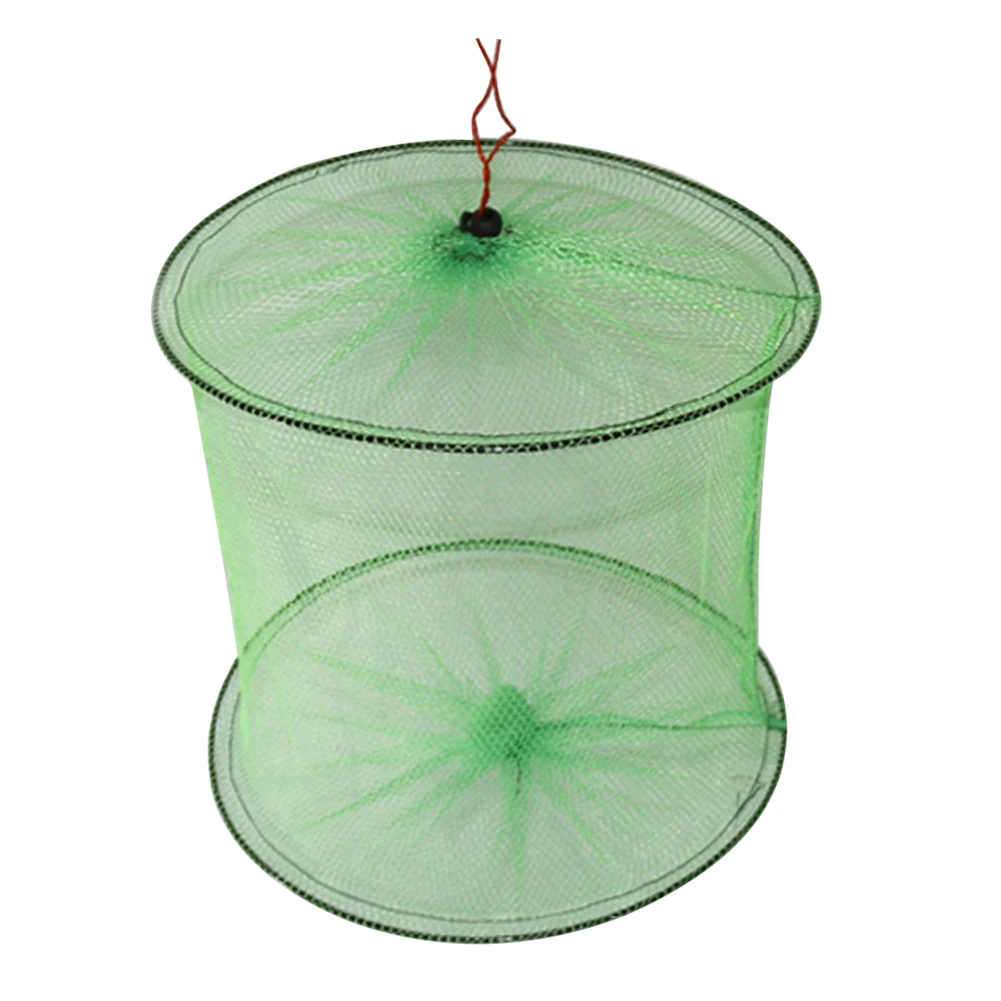 شبكة صيد من النايلون مطوية شبكة صيد الأسماك المحمولة جراد البحر الروبيان الماسك خزان فخ أقفاص شبكة #1