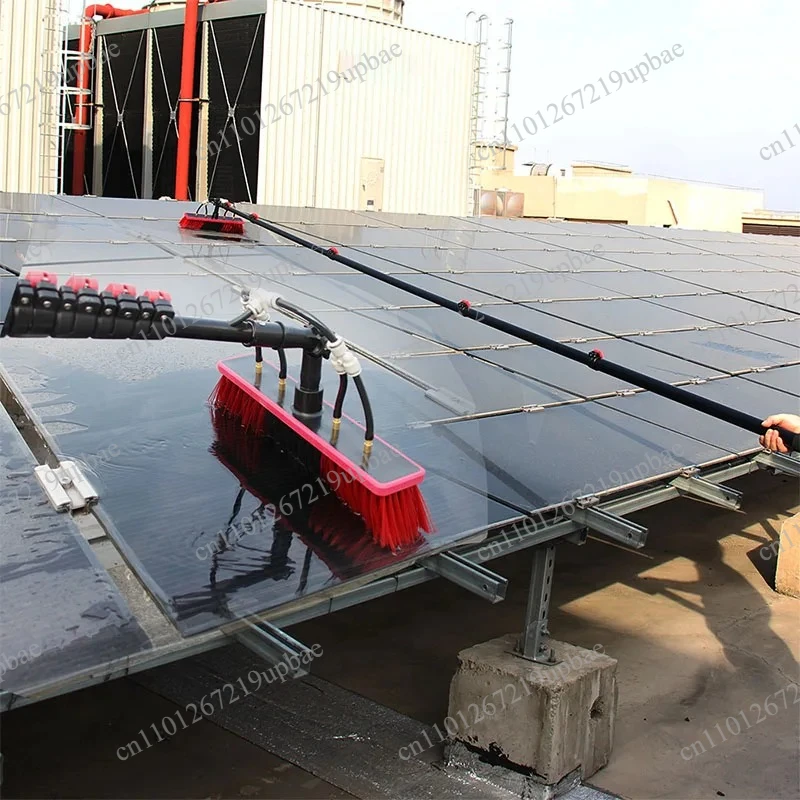 5.4m/7.2m Telescopic Brush, Solar Panel Cleaner for Roof Window Glass Wall Bus Boat Washing