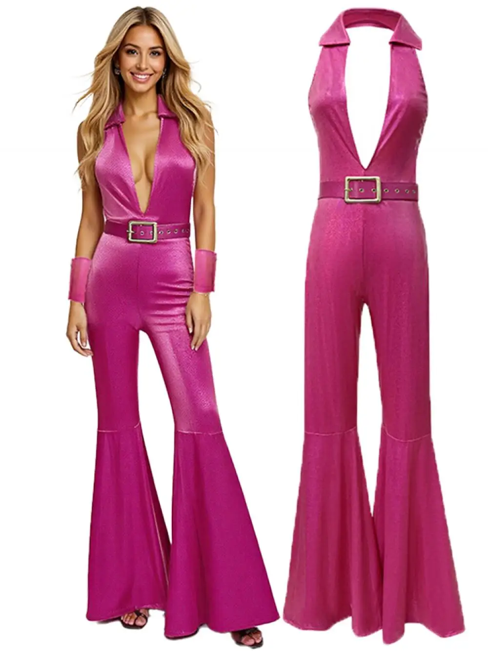 Body Hippie Années 70 Sexy avec Ceinture – photo 9