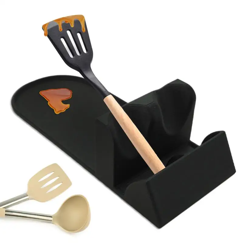 

Spoon Holder Utensil Holder For Kitchen Counter Double Slot Rack Storage Organizer Display Stand Farmhouse Decor For Spatulas