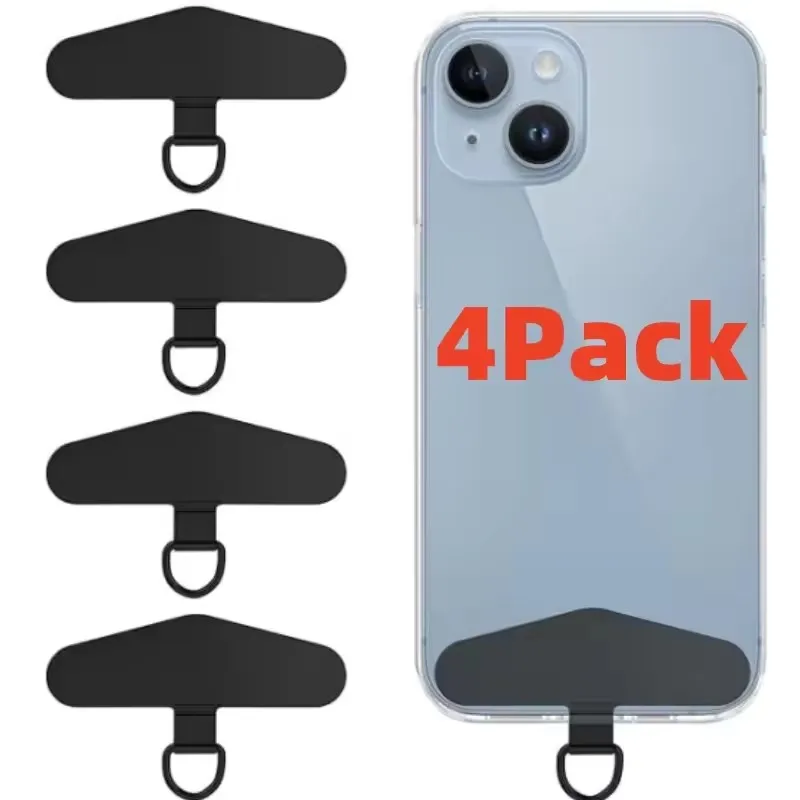 

Ultra-thin Stainless Steel Metal Phone Lanyard Gasket Patch Anti-lost Detachable Mobile Phone Rope Card Clip Strap Hang Cord Tab